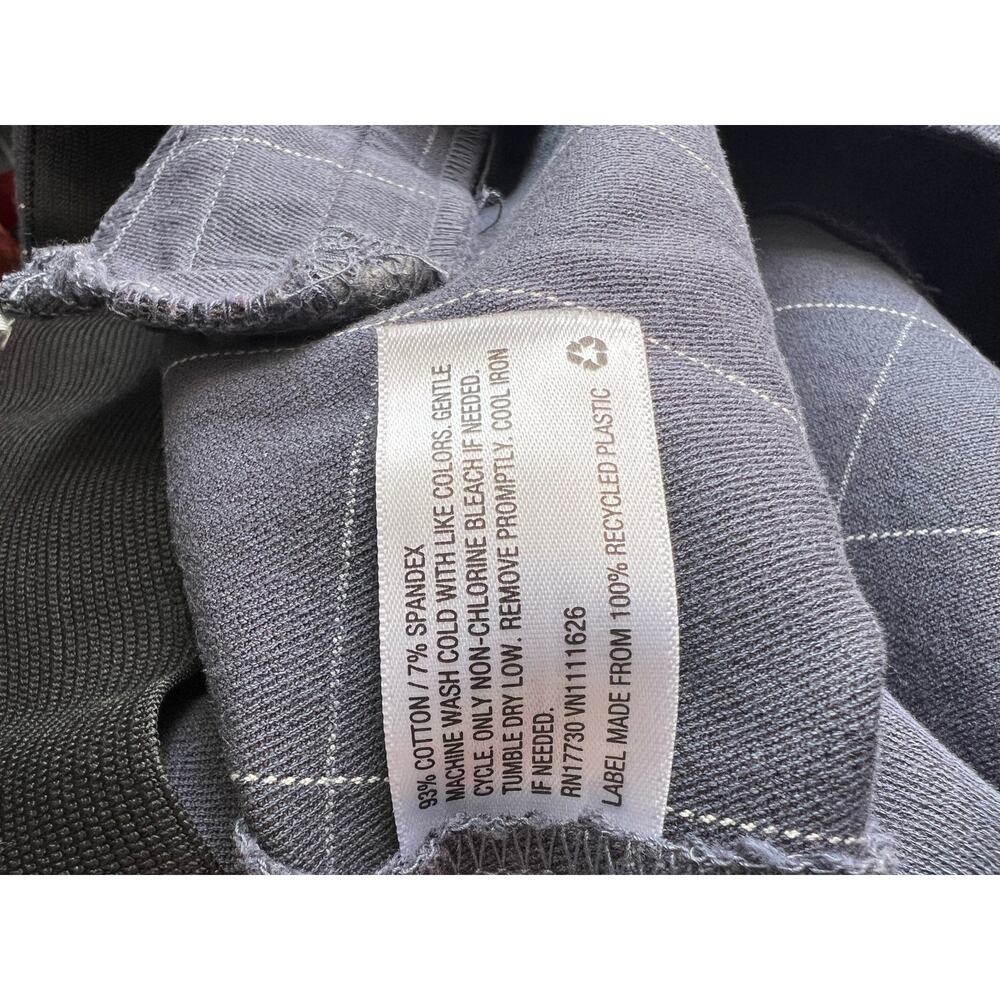 A New Day Plaid High Rise Skinny Ankle Pants Blue Gray Stretch Cotton Size 16 - Picture 9 of 10